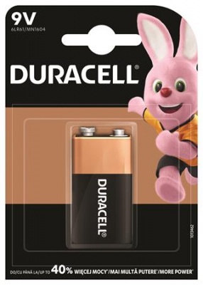 Elem, 9V, 1 db, DURACELL "Basic"