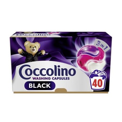 Mosókapszula, 40 db, COCCOLINO "3in1 Black"