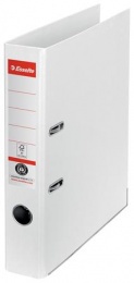 Iratrendező, 50 mm, A4, környezetbarát, élvédő sínnel, ESSELTE "No.1", fehér