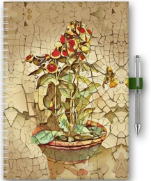 Naptár, tervező, A5, heti, DAYLINER, "InSpiral", bloom