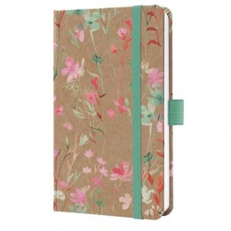 Naptár, A6, heti, 2026, kemény borító, SIGEL "Jolie", Green Floral Serenity