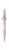 Golyóstoll, 0,8 mm, nyomógombos, rózsaszín tolltest, ICO "Axolotl", kék